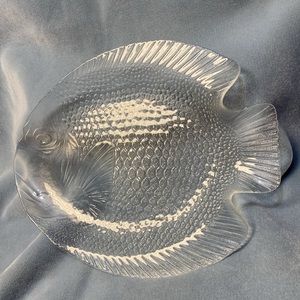 Glass Fish Platter by Arcoroc